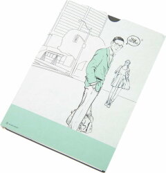 Бизнес-блокнот BIGGY, формат B5, в клетку, красный