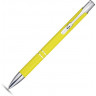  Алюминиевая шариковая кнопочная ручка Moneta, синие чернила, желтый