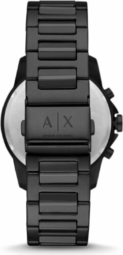 Подарочный набор Armani Exchange: часы наручные мужские с браслетом, черный/серый