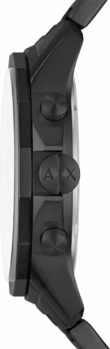 Подарочный набор Armani Exchange: часы наручные мужские с браслетом, черный/серый