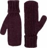 Варежки teplo Nordkyn, бордовые, размер L/XL