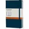 Записная книжка Moleskine Classic (в линейку) в твердой обложке, Pocket (9x14 см), голубой сапфир
