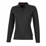 Рубашка поло Slazenger Point женская с длинным рукавом, черный, размер 2XL (52-54)