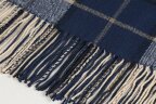 Плед акриловый в клетку Tartan, черный