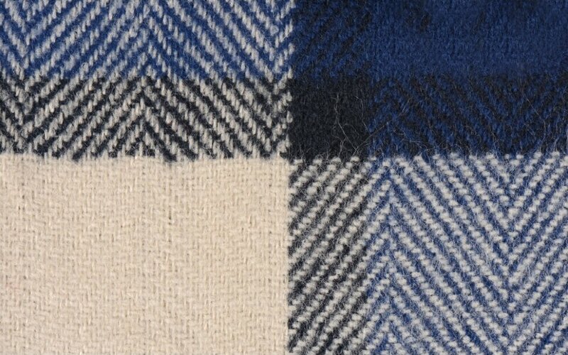 Плед акриловый в клетку Tartan, черный