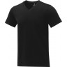  Мужская футболка Elevate Somoto с коротким рукавом и V-образным вырезом, черный, размер XS (46)