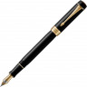 Перьевая ручка Parker Duofold Classic Centennial Black GT стержень: M, цвет чернил: black, в подарочной упаковке