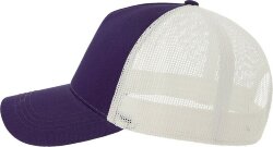 Бейсболка Atlantis RAPPER COTTON-S, 5 клиньев, пластиковая застёжка, 280, фиолетовый/белый, размер 58 см