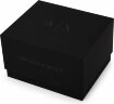 Подарочный набор Armani Exchange: часы наручные женские с подвеской, серебристый/розовое золото
