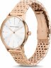 Подарочный набор Armani Exchange: часы наручные женские с подвеской, серебристый/розовое золото