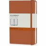 Записная книжка Moleskine Classic (в линейку) в твердой обложке, Pocket (9x14 см), оранжевый коралл