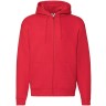 Толстовка с начесом PREMIUM HOODED SWEAT JACKET 280, красный, S