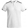 Рубашка-поло Roly Tamil мужская, белый/черный, размер S (44)
