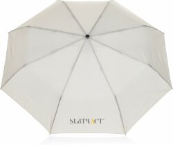 Автоматический зонт с карабином XD Collection Yara из rPET AWARE™, d54 см, бежевый