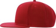 Бейсболка "SNAP BACK-S", 6 клиньев, пластиковая застежка, красный, универсальный