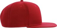 Бейсболка "SNAP BACK-S", 6 клиньев, пластиковая застежка, красный, универсальный