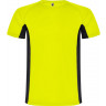 Спортивная футболка Roly Shanghai мужская, неоновый желтый/черный, размер S (44)