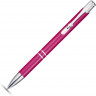  Алюминиевая шариковая кнопочная ручка Moneta, синие чернила, розовый