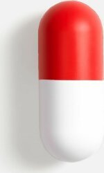 Сквиши-антистресс «Пилюля», белый с красным