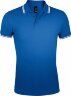 Поло мужское PASADENA MEN 200, синий, белый, S