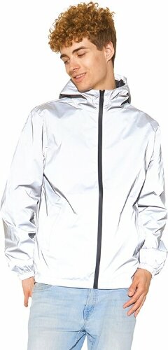 Ветровка светоотражающая US Basic, серебристый, размер 2XL (56)