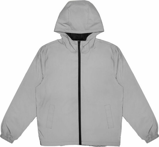 Ветровка светоотражающая US Basic, серебристый, размер 2XL (56)