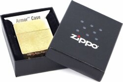 Зажигалка ZIPPO Armor™ с покрытием Brushed Brass, латунь/сталь, золотистая, матовая, 38x13x57 мм