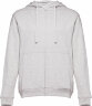 Толстовка мужская с капюшоном на молнии TH Clothes AMSTERDAM 320, 50% хлопок, 50% п/э, серый меланж, 4XL