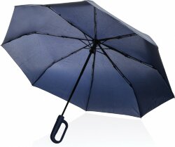 Автоматический зонт с карабином XD Collection Yara из rPET AWARE™, d54 см, темно-синий