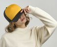 Бейсболка "RAPPER-S" 5 клиньев, пластиковая застёжка 80, белый, желтый, универсальный