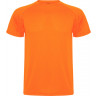 Спортивная футболка Roly Montecarlo мужская, неоновый оранжевый, размер S (44-46)