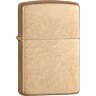 Зажигалка ZIPPO Armor™с покрытием Tumbled Brass, латунь/сталь, золотистая, матовая, 38x13x57 мм