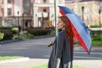 Зонт наоборот Molti Style, трость, сине-красный