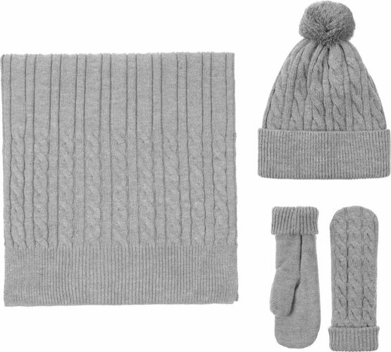 Варежки teplo Heat Trick, светло-серый меланж, размер L/XL