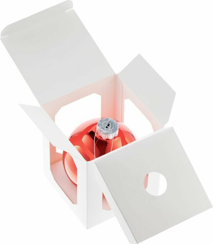 Елочный шар Finery Gloss, 10 см, глянцевый красный