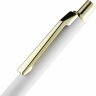 Ручка шариковая Lobby Soft Touch Gold, белая