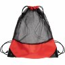 Рюкзак мешок с укреплёнными уголками Mesh, красный, 35*41 см, полиэстер 210D