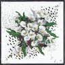 Платок шелковый Delicate, каллы