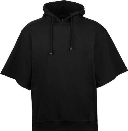 Толстовка с капюшоном US Basic, короткий рукав, черный, размер XL-2XL (52-56)