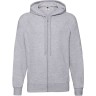 Толстовка без начеса LIGHTWEIGHT HOODED SWEAT JACKET 240, серый, S