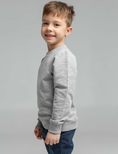 Свитшот детский Toima Kids, серый меланж, 14 лет
