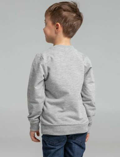 Свитшот детский Toima Kids, серый меланж, 14 лет