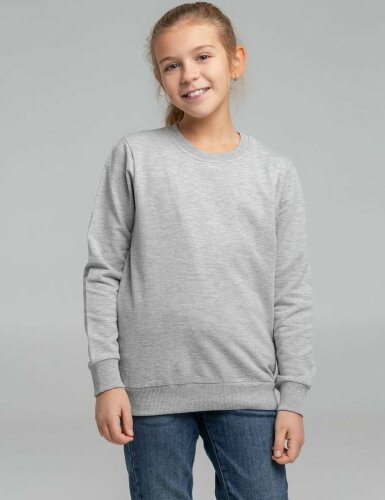 Свитшот детский Toima Kids, серый меланж, 14 лет