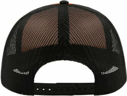 Бейсболка RAPPER, 5 клиньев, пластиковая застежка, оранжевый, черный