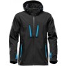 Куртка софтшелл мужская Stormtech Patrol, черная с синим, размер M