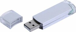 Флешка 3.0 промо прямоугольной классической формы, 64 Гб, серебристый