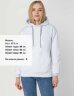 Толстовка с капюшоном Unit Kirenga Heavy, белая, 3XL