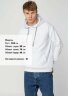 Толстовка с капюшоном Unit Kirenga Heavy, белая, 3XL