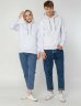Толстовка с капюшоном Unit Kirenga Heavy, белая, 3XL
