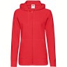 Толстовка женская без начеса LADIES LIGHTWEIGHT HOODED SWEAT 240, красный, S